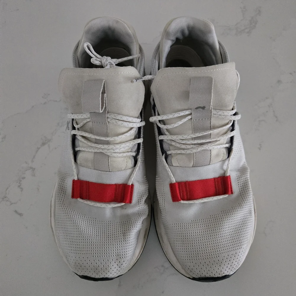 On Running Cloudnova Athletic Shoe White Red Gray Men's Size 10 Cloud - Picture 3 of 9